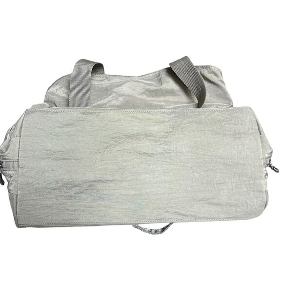 Baggallini Beige Tan Nylon Tote Travel Bag Multi Compartment Medium - Picture 15 of 16